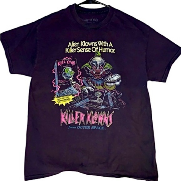 Retro Killer Klowns From Outer Space Graphic Tee - Picture 1 of 4